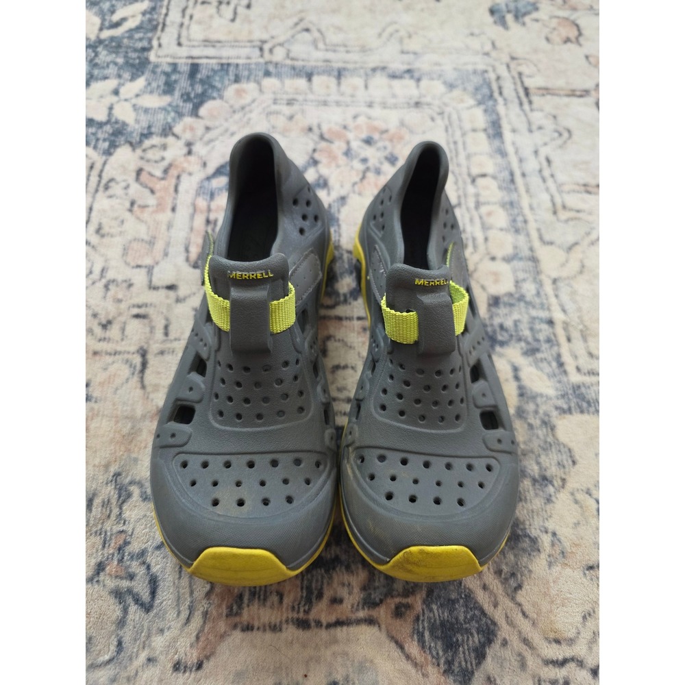 Merrell Boys Youth Size‎ 3M Hydro Canyon Grey and Green Shoes